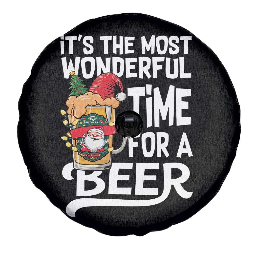 Funny Christmas Drinking Spare Tire Cover It is The Most Wonderful Time For A Beer - Wonder Print Shop
