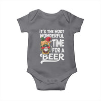 Funny Christmas Drinking Baby Onesie It is The Most Wonderful Time For A Beer - Wonder Print Shop
