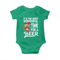 Funny Christmas Drinking Baby Onesie It is The Most Wonderful Time For A Beer - Wonder Print Shop