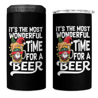 Funny Christmas Drinking 4 in 1 Can Cooler Tumbler It is The Most Wonderful Time For A Beer