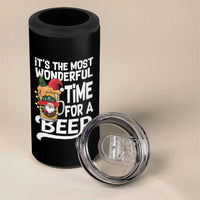 Funny Christmas Drinking 4 in 1 Can Cooler Tumbler It is The Most Wonderful Time For A Beer