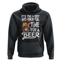 Funny Christmas Drinking Hoodie It is The Most Wonderful Time For A Beer - Wonder Print Shop