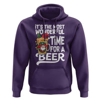Funny Christmas Drinking Hoodie It is The Most Wonderful Time For A Beer - Wonder Print Shop