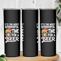 Funny Christmas Drinking Skinny Tumbler It is The Most Wonderful Time For A Beer