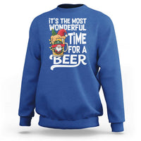 Funny Christmas Drinking Sweatshirt It is The Most Wonderful Time For A Beer - Wonder Print Shop