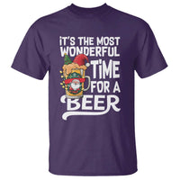 Funny Christmas Drinking T Shirt It is The Most Wonderful Time For A Beer - Wonder Print Shop