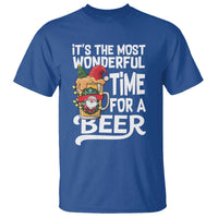 Funny Christmas Drinking T Shirt It is The Most Wonderful Time For A Beer - Wonder Print Shop