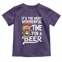 Funny Christmas Drinking Toddler T Shirt It is The Most Wonderful Time For A Beer - Wonder Print Shop