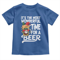Funny Christmas Drinking Toddler T Shirt It is The Most Wonderful Time For A Beer - Wonder Print Shop