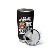 Funny Christmas Drinking Tumbler Cup It is The Most Wonderful Time For A Beer