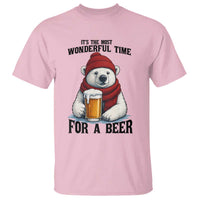 It is The Most Wonderful Time For A Beer T Shirt Funny Polar Bear Drinking Beer - Wonder Print Shop