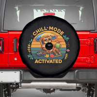 Chill Mode Activated Spare Tire Cover Funny Sloth Summer Beach Vibes - Wonder Print Shop