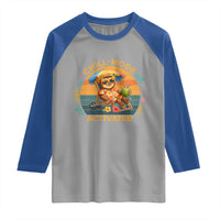 Chill Mode Activated Raglan Shirt Funny Sloth Summer Beach Vibes - Wonder Print Shop