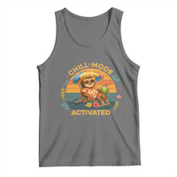 Chill Mode Activated Tank Top Funny Sloth Summer Beach Vibes - Wonder Print Shop