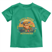 Chill Mode Activated Toddler T Shirt Funny Sloth Summer Beach Vibes - Wonder Print Shop