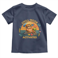Chill Mode Activated Toddler T Shirt Funny Sloth Summer Beach Vibes - Wonder Print Shop