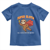 Funny Super Sloth I Will Rescue You At My Own Pace Gift Toddler T Shirt - Wonder Print Shop