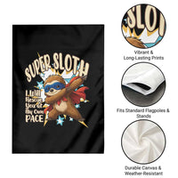 Super Sloth I Will Rescue You Garden Flag Funny Sloth Lover Gift - Wonder Print Shop
