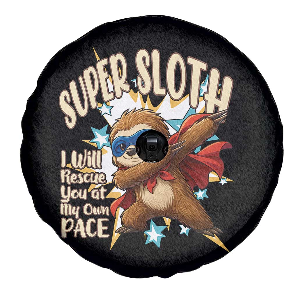 Super Sloth I Will Rescue You Spare Tire Cover Funny Sloth Lover Gift - Wonder Print Shop