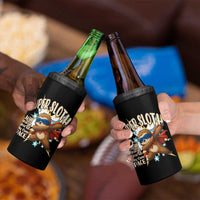 Super Sloth I Will Rescue You 4 in 1 Can Cooler Tumbler Funny Sloth Lover Gift