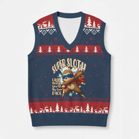 Super Sloth I Will Rescue You V-Neck Knit Sweater Vest Funny Sloth Lover Gift - Wonder Print Shop