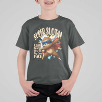 Super Sloth I Will Rescue You T Shirt For Kid Funny Sloth Lover Gift - Wonder Print Shop