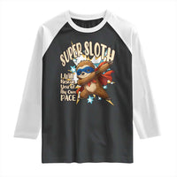 Super Sloth I Will Rescue You Raglan Shirt Funny Sloth Lover Gift - Wonder Print Shop