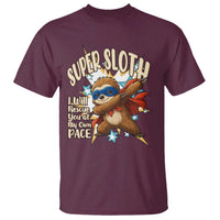 Super Sloth I Will Rescue You T Shirt Funny Sloth Lover Gift - Wonder Print Shop