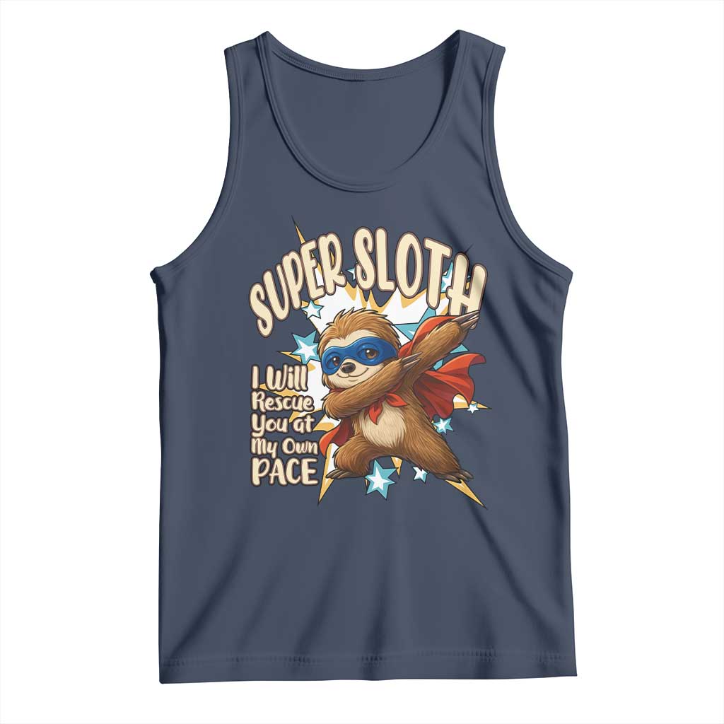 Super Sloth I Will Rescue You Tank Top Funny Sloth Lover Gift - Wonder Print Shop