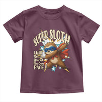 Super Sloth I Will Rescue You Toddler T Shirt Funny Sloth Lover Gift - Wonder Print Shop
