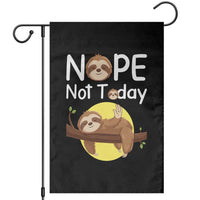 Nope Not Today Garden Flag Funny Sloth Lover Gift - Wonder Print Shop
