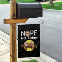 Nope Not Today Garden Flag Funny Sloth Lover Gift - Wonder Print Shop
