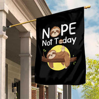 Nope Not Today Garden Flag Funny Sloth Lover Gift - Wonder Print Shop