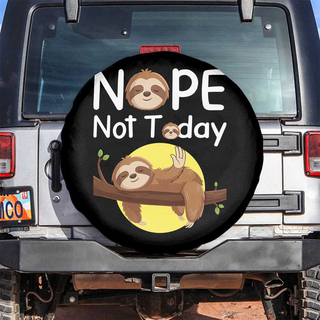 Nope Not Today Spare Tire Cover Funny Sloth Lover Gift - Wonder Print Shop