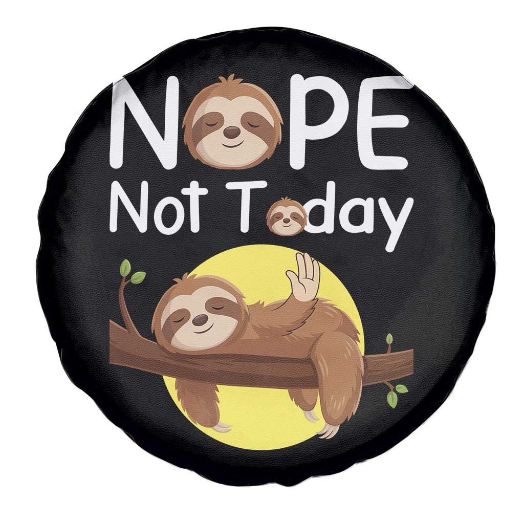 Nope Not Today Spare Tire Cover Funny Sloth Lover Gift - Wonder Print Shop