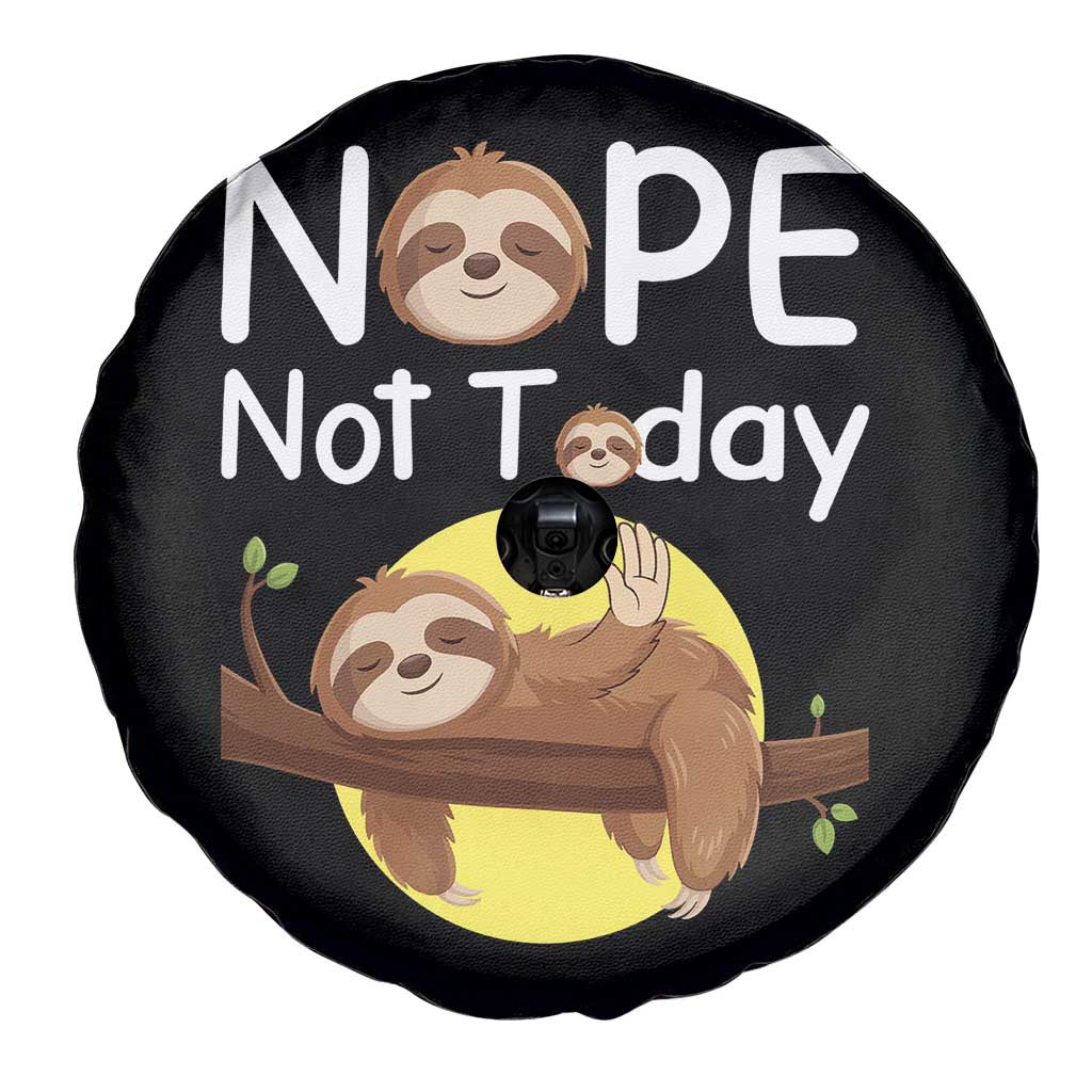 Nope Not Today Spare Tire Cover Funny Sloth Lover Gift - Wonder Print Shop