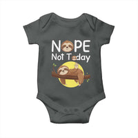 Nope Not Today Baby Onesie Funny Sloth Lover Gift - Wonder Print Shop