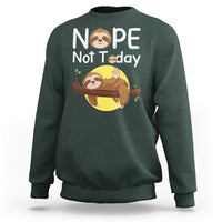 Nope Not Today Sweatshirt Funny Sloth Lover Gift - Wonder Print Shop