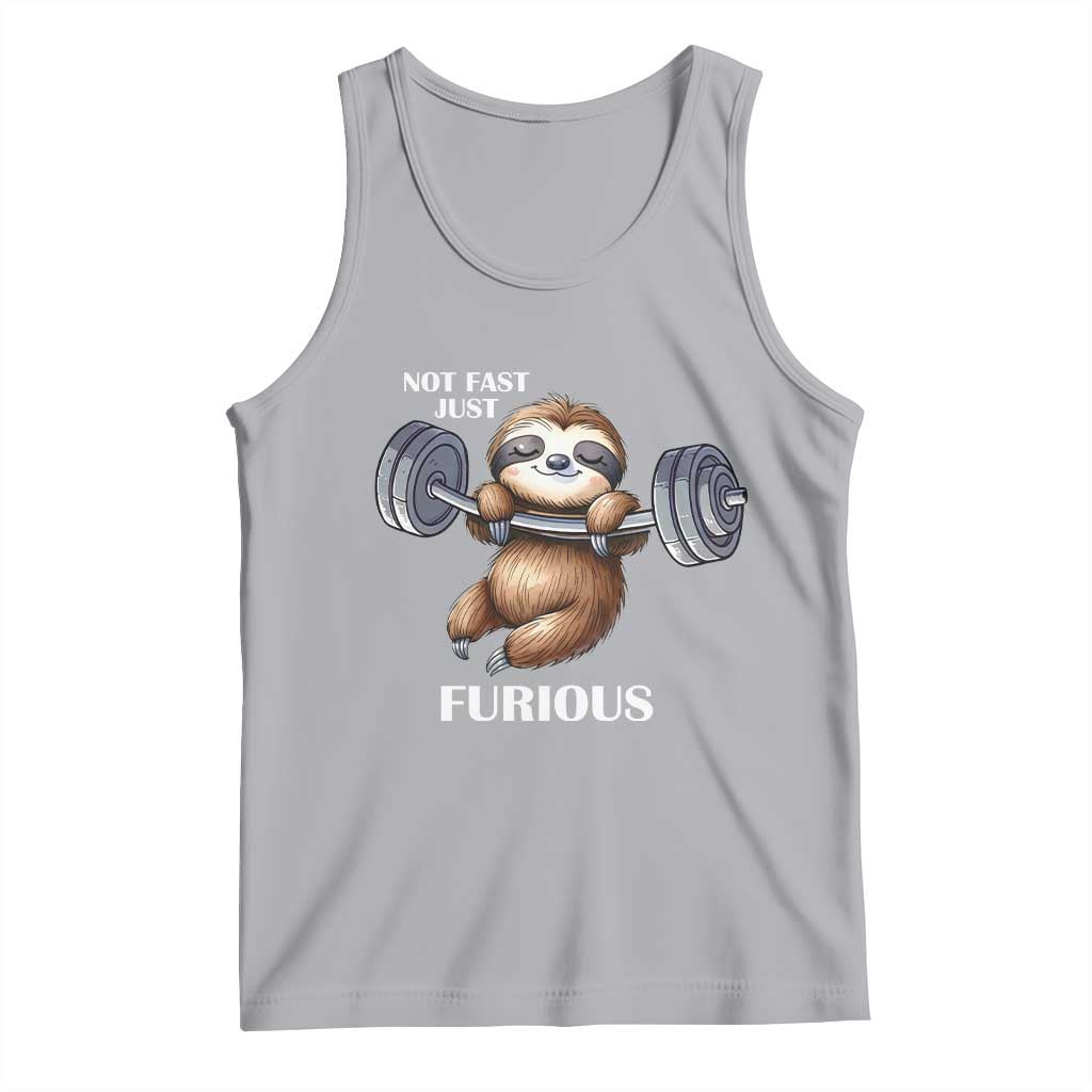 Funny Gym Sloth Tank Top Not Fast Just Furious - Wonder Print Shop