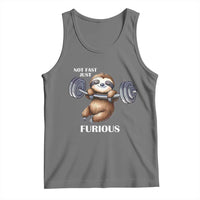 Funny Gym Sloth Tank Top Not Fast Just Furious - Wonder Print Shop