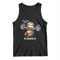 Funny Gym Sloth Tank Top Not Fast Just Furious - Wonder Print Shop