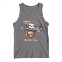 Funny Gym Sloth Tank Top Not Fast Just Furious - Wonder Print Shop