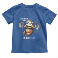 Funny Gym Sloth Toddler T Shirt Not Fast Just Furious - Wonder Print Shop