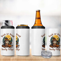 Funny Halloween Sloth 4 in 1 Can Cooler Tumbler Trick Or Treat Slowly Please