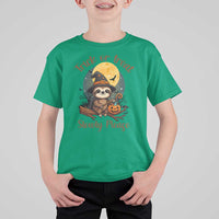 Funny Halloween Sloth T Shirt For Kid Trick Or Treat Slowly Please - Wonder Print Shop