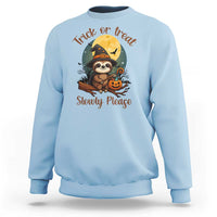 Funny Halloween Sloth Sweatshirt Trick Or Treat Slowly Please - Wonder Print Shop