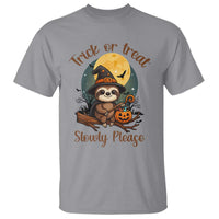 Funny Halloween Sloth T Shirt Trick Or Treat Slowly Please - Wonder Print Shop