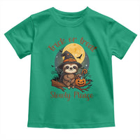 Funny Halloween Sloth Toddler T Shirt Trick Or Treat Slowly Please - Wonder Print Shop