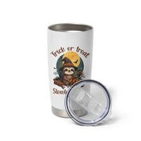 Funny Halloween Sloth Tumbler Cup Trick Or Treat Slowly Please