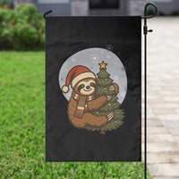 Funny Xmas Garden Flag Slothin Around The Christmas Tree - Wonder Print Shop